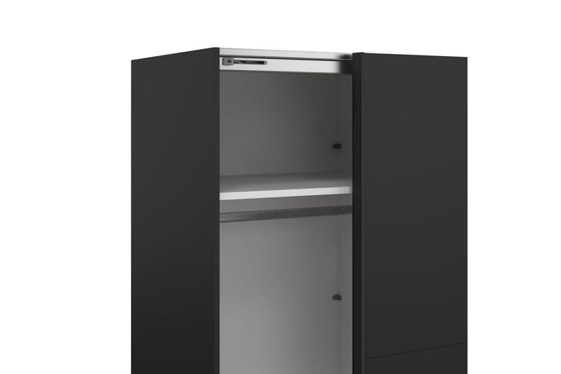 Takeru Garderob 244x221 cm - Svart - Förvaring - Sko- & klädförvaring - Garderober & garderobssystem