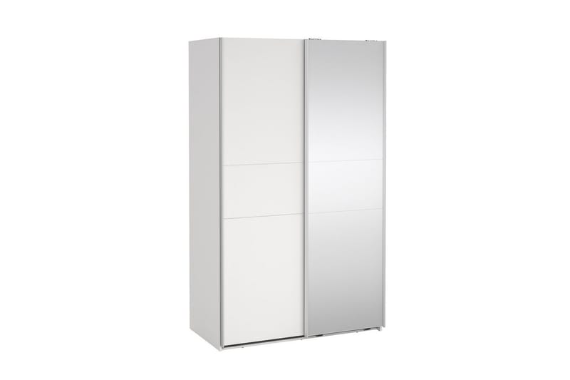 Takeru Garderob med Spegel 119x200 cm - Vit - Förvaring - Sko- & klädförvaring - Garderober & garderobssystem