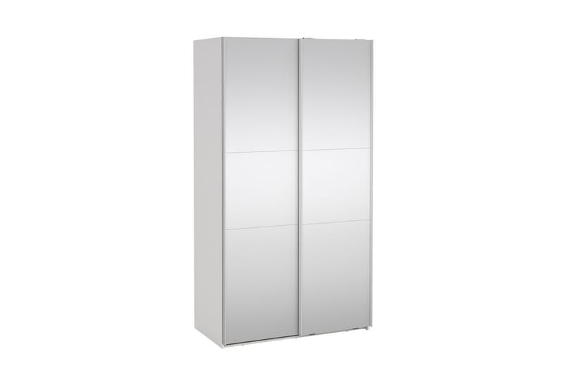 Takeru Garderob med Spegel 119x220 cm - Vit - Förvaring - Sko- & klädförvaring - Garderober & garderobssystem