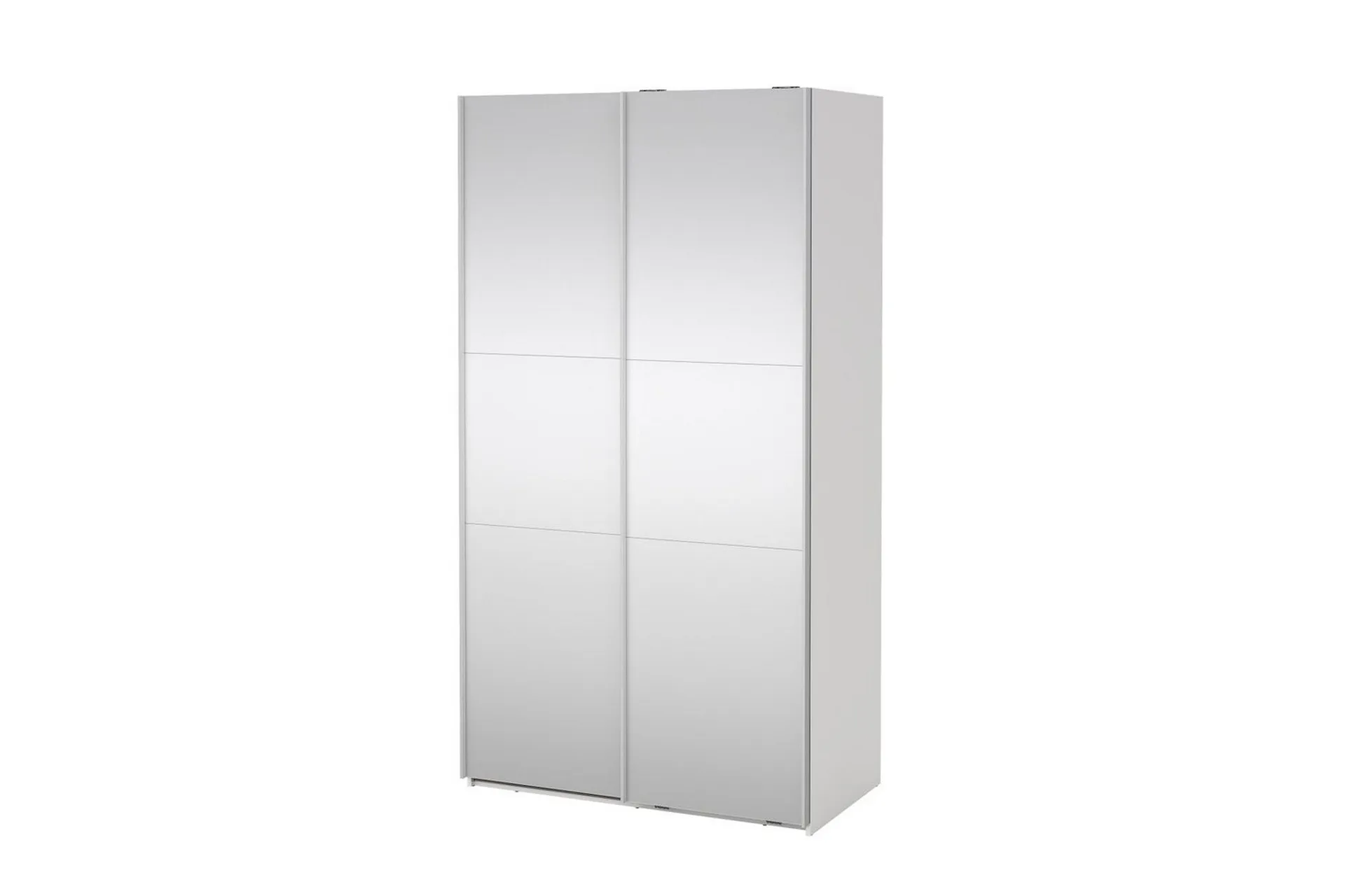 takeru garderob med spegel 119x220 cm - vit