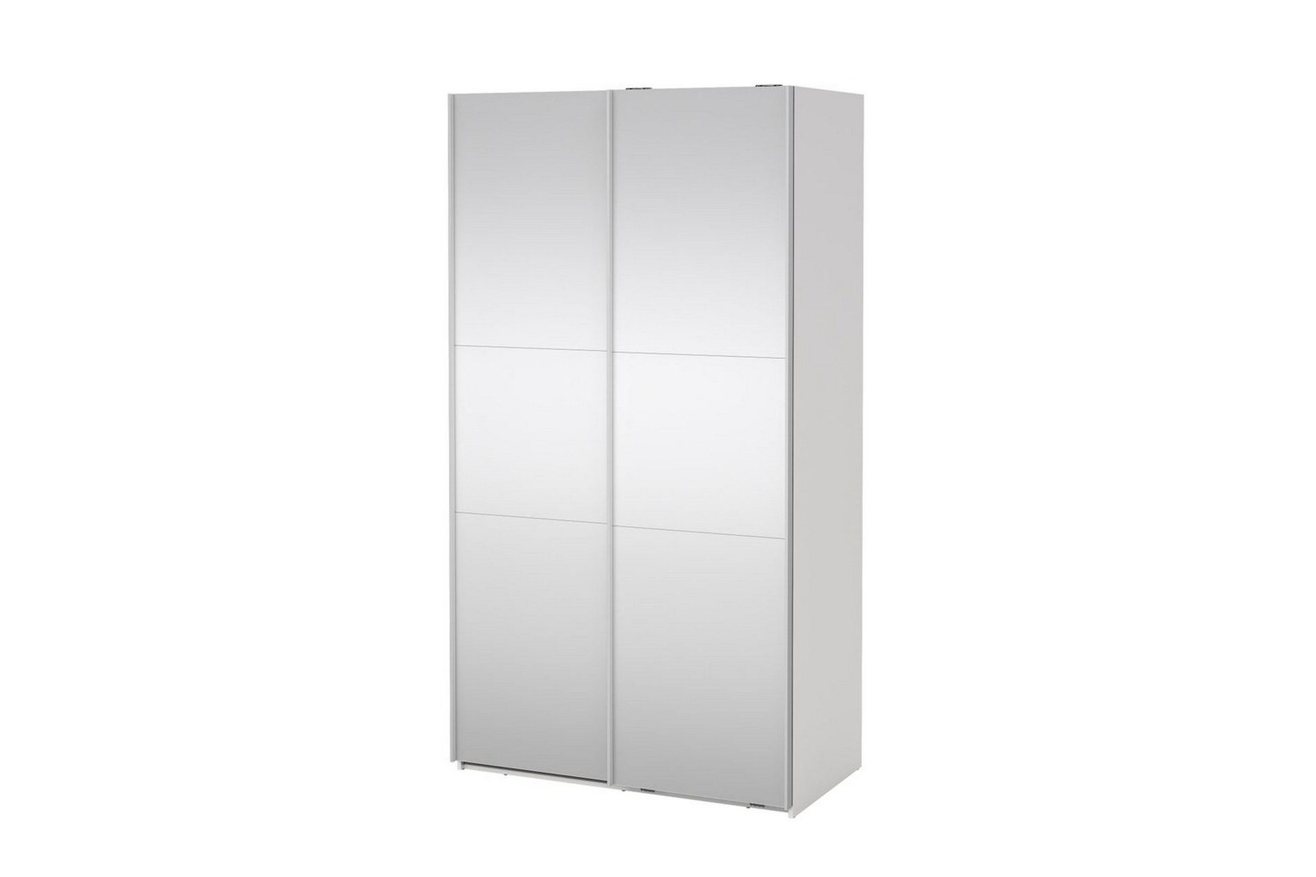 Takeru Garderob med Spegel 119x220 cm - Vit