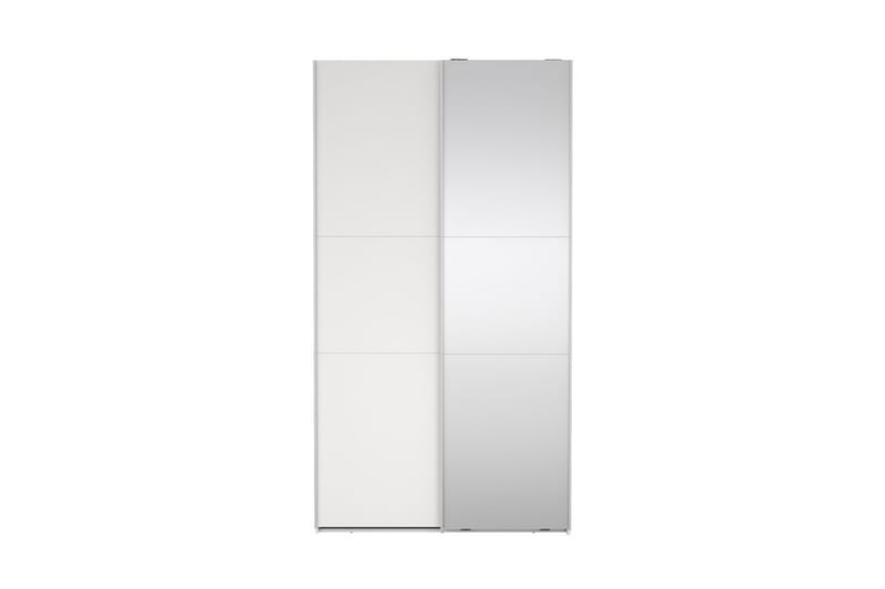 Takeru Garderob med Spegel 119x221 cm - Vit - Förvaring - Sko- & klädförvaring - Garderober & garderobssystem