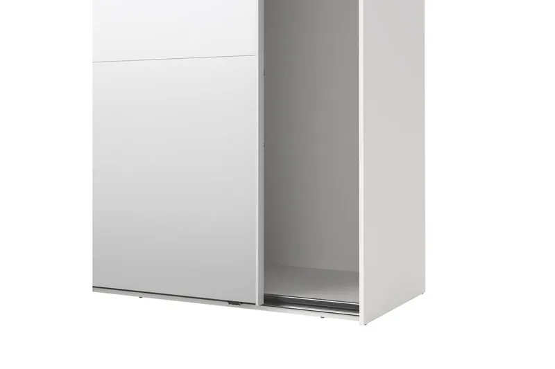 Takeru Garderob med Spegel 179x200 cm - Vit - Förvaring - Sko- & klädförvaring - Garderober & garderobssystem