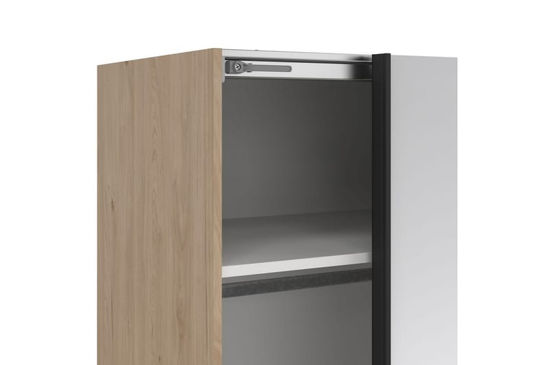 Takeru Garderob med Spegel 179x220 cm - Natur - Förvaring - Sko- & klädförvaring - Garderober & garderobssystem