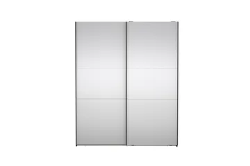 Takeru Garderob med Spegel 179x220 cm - Svart - Förvaring - Sko- & klädförvaring - Garderober & garderobssystem