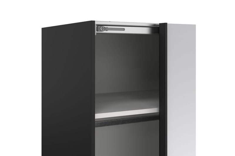 Takeru Garderob med Spegel 179x220 cm - Svart - Förvaring - Sko- & klädförvaring - Garderober & garderobssystem