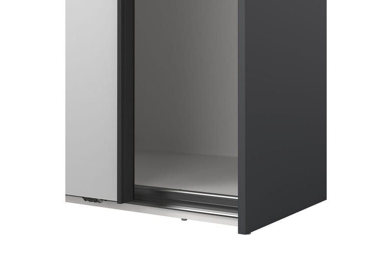 Takeru Garderob med Spegel 179x220 cm - Svart - Förvaring - Sko- & klädförvaring - Garderober & garderobssystem