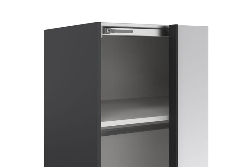 Takeru Garderob med Spegel 179x220 cm - Svart - Förvaring - Sko- & klädförvaring - Garderober & garderobssystem