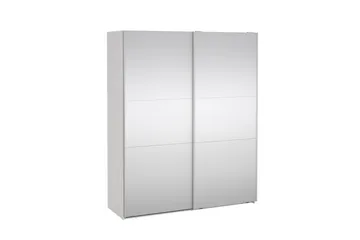 Takeru Garderob med Spegel 179x220 cm - Vit - Förvaring - Sko- & klädförvaring - Garderober & garderobssystem