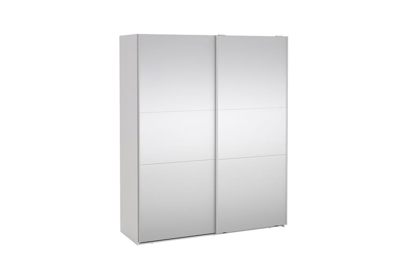 Takeru Garderob med Spegel 179x220 cm - Vit - Förvaring - Sko- & klädförvaring - Garderober & garderobssystem