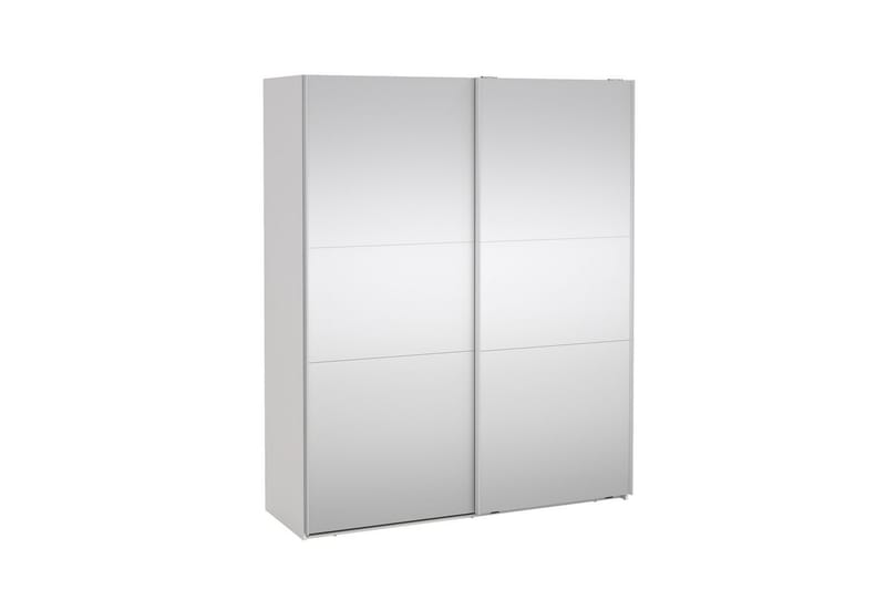 Takeru Garderob med Spegel 179x220 cm - Vit - Förvaring - Sko- & klädförvaring - Garderober & garderobssystem