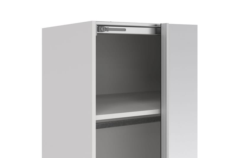 Takeru Garderob med Spegel 179x220 cm - Vit - Förvaring - Sko- & klädförvaring - Garderober & garderobssystem