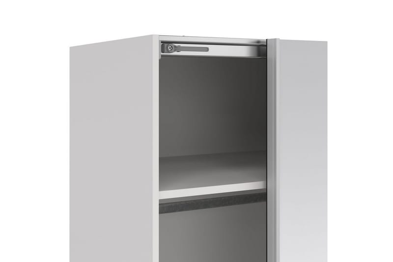 Takeru Garderob med Spegel 179x220 cm - Vit - Förvaring - Sko- & klädförvaring - Garderober & garderobssystem