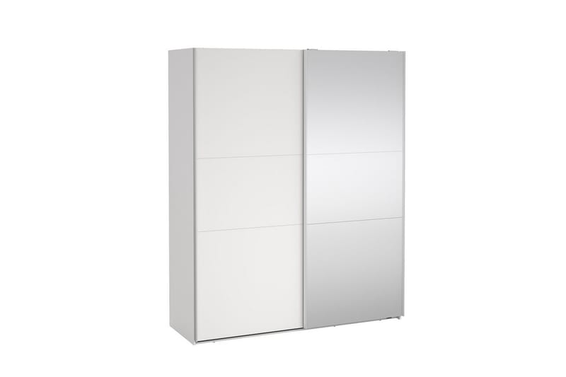 Takeru Garderob med Spegel 179x221 cm - Vit - Förvaring - Sko- & klädförvaring - Garderober & garderobssystem