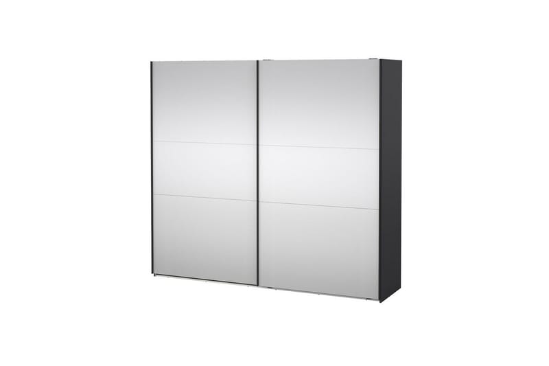 Takeru Garderob med Spegel 244x220 cm, Svart