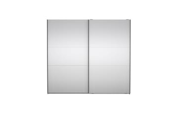 Takeru Garderob med Spegel 244x220 cm - Svart - Förvaring - Sko- & klädförvaring - Garderober & garderobssystem