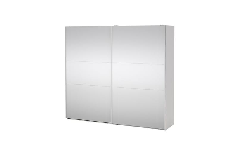 Takeru Garderob med Spegel 244x220 cm - Vit - Förvaring - Sko- & klädförvaring - Garderober & garderobssystem