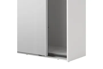 Takeru Garderob med Spegel 244x220 cm - Vit - Förvaring - Sko- & klädförvaring - Garderober & garderobssystem