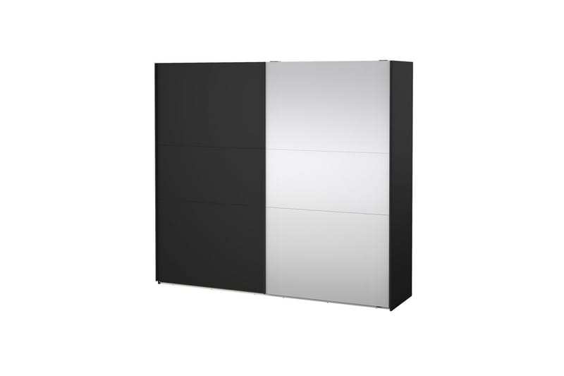Takeru Garderob med Spegel 244x221 cm - Askgrå - Förvaring - Sko- & klädförvaring - Garderober & garderobssystem