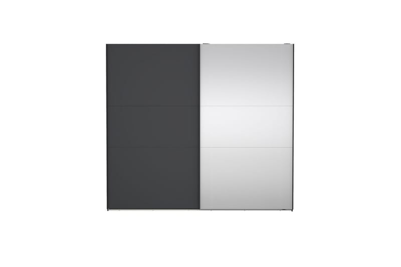 Takeru Garderob med Spegel 244x221 cm - Grå - Förvaring - Sko- & klädförvaring - Garderober & garderobssystem