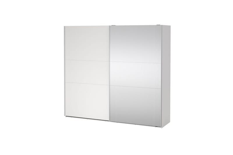 Takeru Garderob med Spegel 244x221 cm - Vit - Förvaring - Sko- & klädförvaring - Garderober & garderobssystem