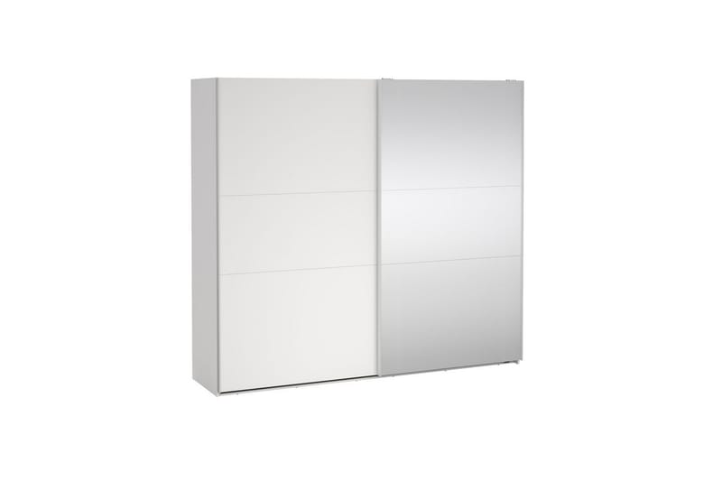 Takeru Garderob med Spegel 244x221 cm - Vit - Förvaring - Sko- & klädförvaring - Garderober & garderobssystem