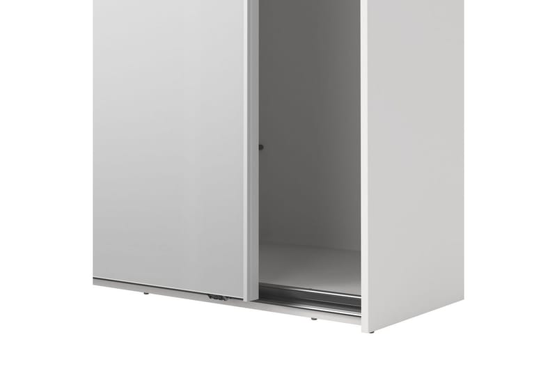 Takeru Garderob med Spegel 244x221 cm - Vit - Förvaring - Sko- & klädförvaring - Garderober & garderobssystem