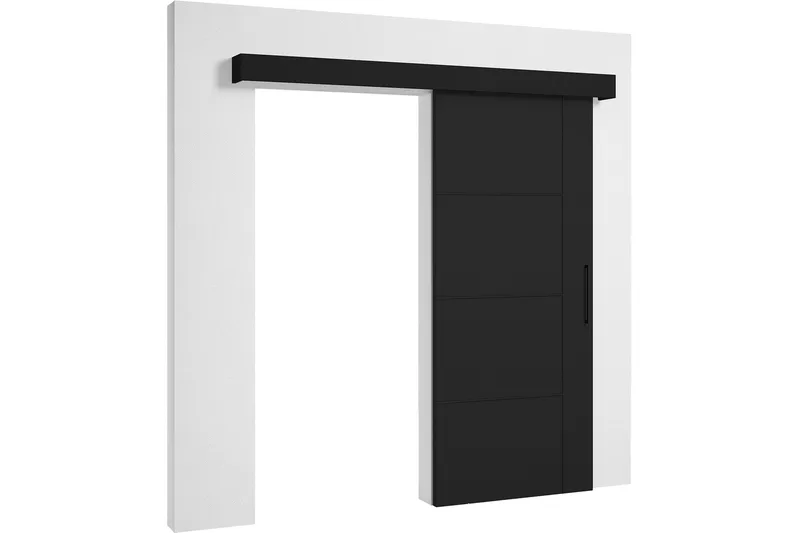 Takeya Skjutdörr 96,5x205 cm, Svart