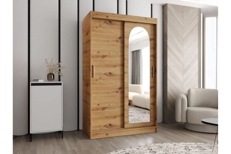 Tallmo Garderob m. Spegel 120x200 cm - Förvaring - Sko- & klädförvaring - Garderober & garderobssystem