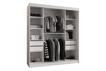 Tallmo Garderob m. Spegel 180x200 cm - Förvaring - Sko- & klädförvaring - Garderober & garderobssystem