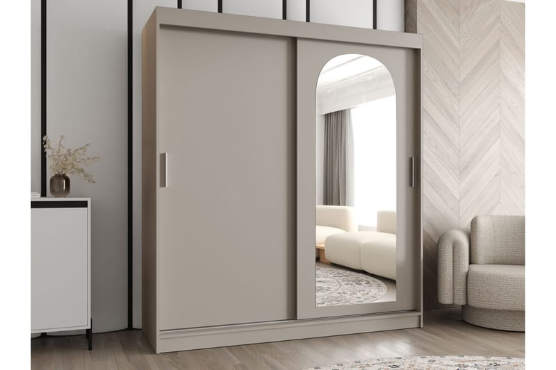 Tallmo Garderob m. Spegel 180x200 cm - Förvaring - Sko- & klädförvaring - Garderober & garderobssystem