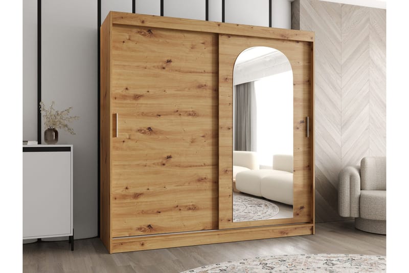 Tallmo Garderob m. Spegel 200x200 cm - Förvaring - Sko- & klädförvaring - Garderober & garderobssystem