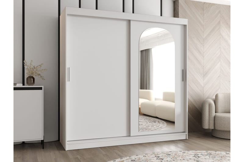 Tallmo Garderob m. Spegel 200x200 cm - Förvaring - Sko- & klädförvaring - Garderober & garderobssystem