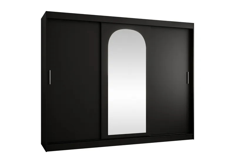 Tallmo Garderob m. Spegel 250x200 cm - Vit/Grå - Förvaring - Sko- & klädförvaring - Garderober & garderobssystem