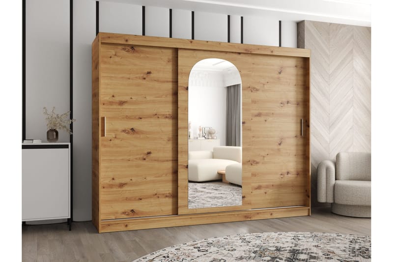 Tallmo Garderob m. Spegel 250x200 cm - Förvaring - Sko- & klädförvaring - Garderober & garderobssystem