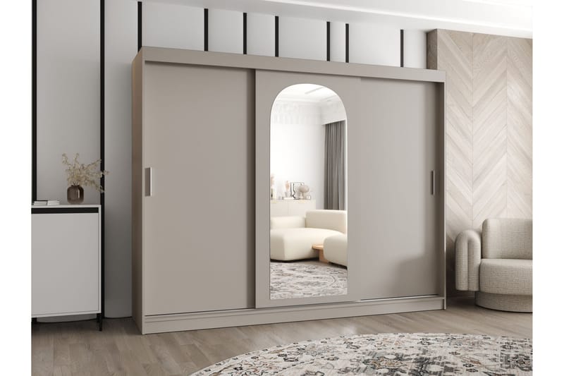 Tallmo Garderob m. Spegel 250x200 cm - Förvaring - Sko- & klädförvaring - Garderober & garderobssystem