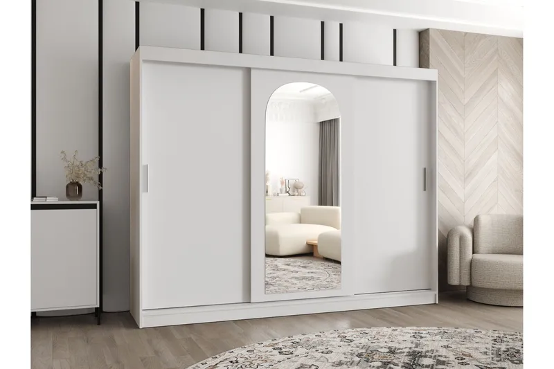 Tallmo Garderob m. Spegel 250x200 cm - Förvaring - Sko- & klädförvaring - Garderober & garderobssystem