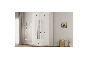 Talren Garderob 140x210 cm - Matt Vit - Förvaring - Sko- & klädförvaring - Garderober & garderobssystem