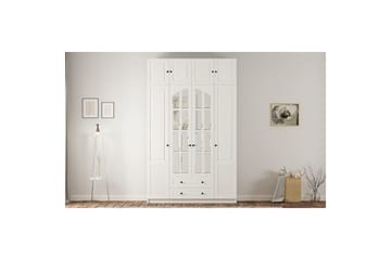 Talren Garderob 140x210 cm - Matt Vit - Förvaring - Sko- & klädförvaring - Garderober & garderobssystem