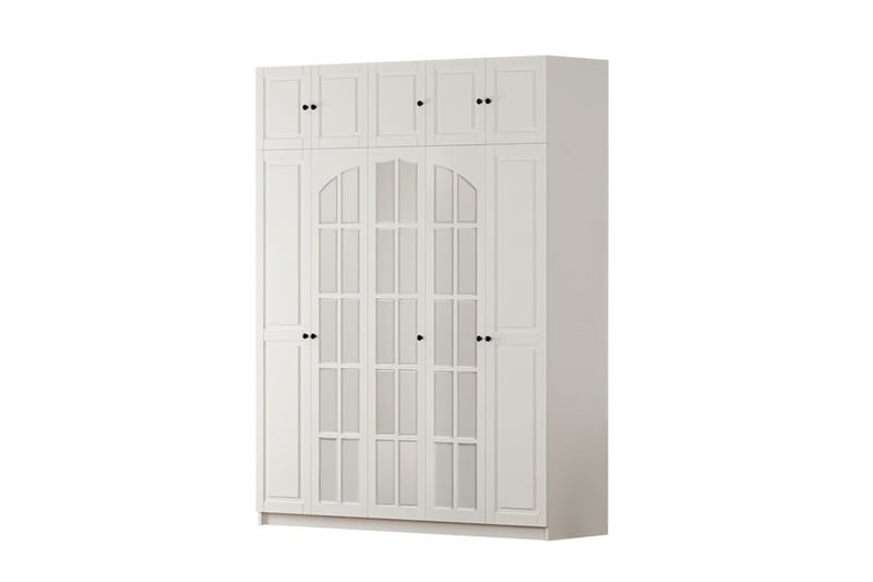 Talren Garderob 175x210 cm - Matt Vit - Förvaring - Skåp - Garderobsskåp