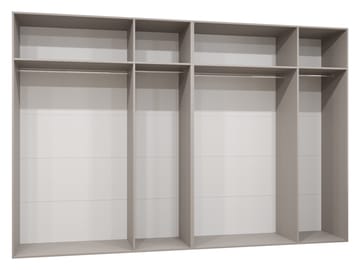 Tensa Garderob med spegel 300 cm - cashmere/guld - Förvaring - Sko- & klädförvaring - Garderober & garderobssystem