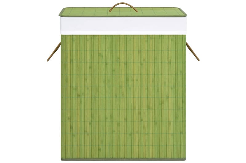Tvättkorg bambu grön 100 L - Grön - Badrumstillbehör - Tvättkorgar
