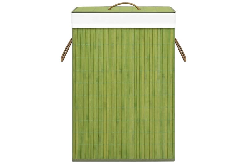 Tvättkorg bambu grön - Grön - Badrumstillbehör - Tvättkorgar
