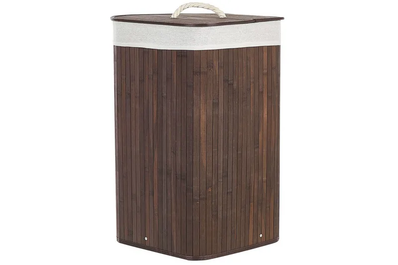 Tvättkorgar Matara Mörk trä/vit - Mörk trä/vit - Förvaring - Sko- & klädförvaring - Tvättkorgar