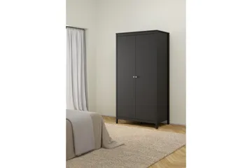 Vallvidera Garderob 102,3x199 cm - Svart - Förvaring - Sko- & klädförvaring - Garderober & garderobssystem