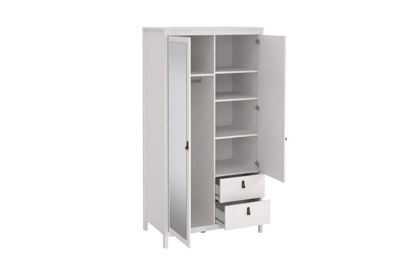 Vallvidera Garderob 102x199 cm - Vit - Förvaring - Sko- & klädförvaring - Garderober & garderobssystem