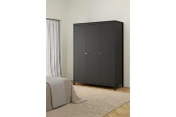 Vallvidera Garderob 150x199 cm - Svart - Förvaring - Sko- & klädförvaring - Garderober & garderobssystem