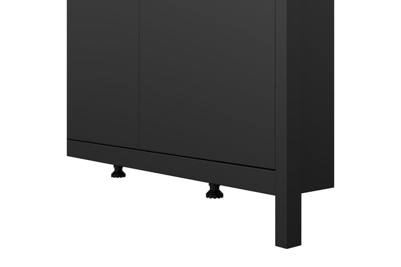 Vallvidera Garderob 150x199 cm - Svart - Förvaring - Sko- & klädförvaring - Garderober & garderobssystem