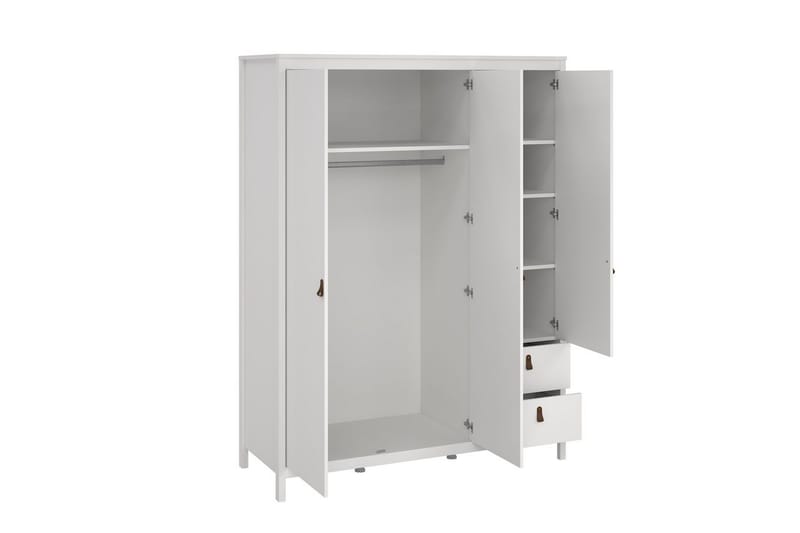 Vallvidera Garderob 150x199 cm - Vit - Förvaring - Sko- & klädförvaring - Garderober & garderobssystem