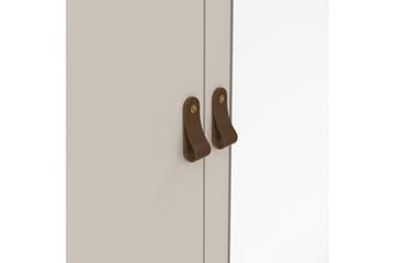 Vallvidera Garderob med Spegel 150x199 cm - Beige - Förvaring - Sko- & klädförvaring - Garderober & garderobssystem